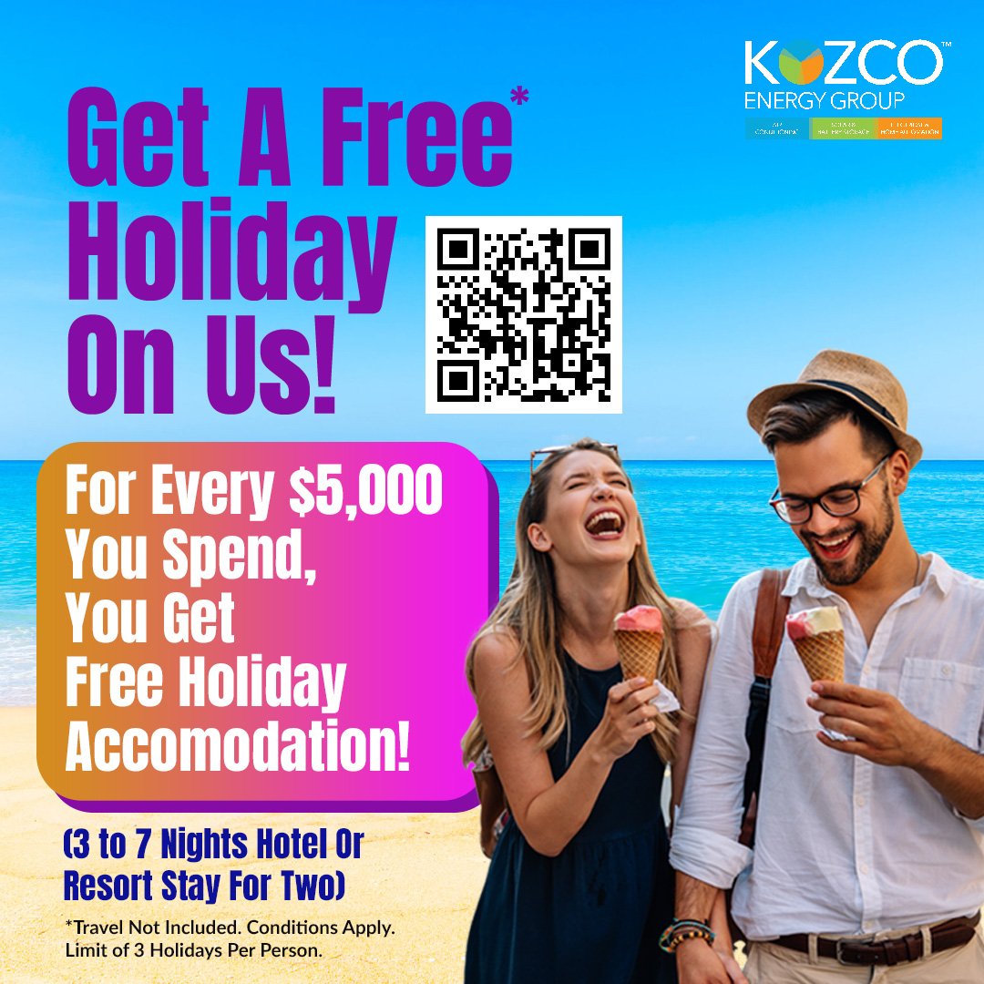 Get a Free Holiday on us! T*&C's Apply