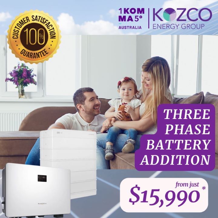 3 Phase Battery Addition from $15,990