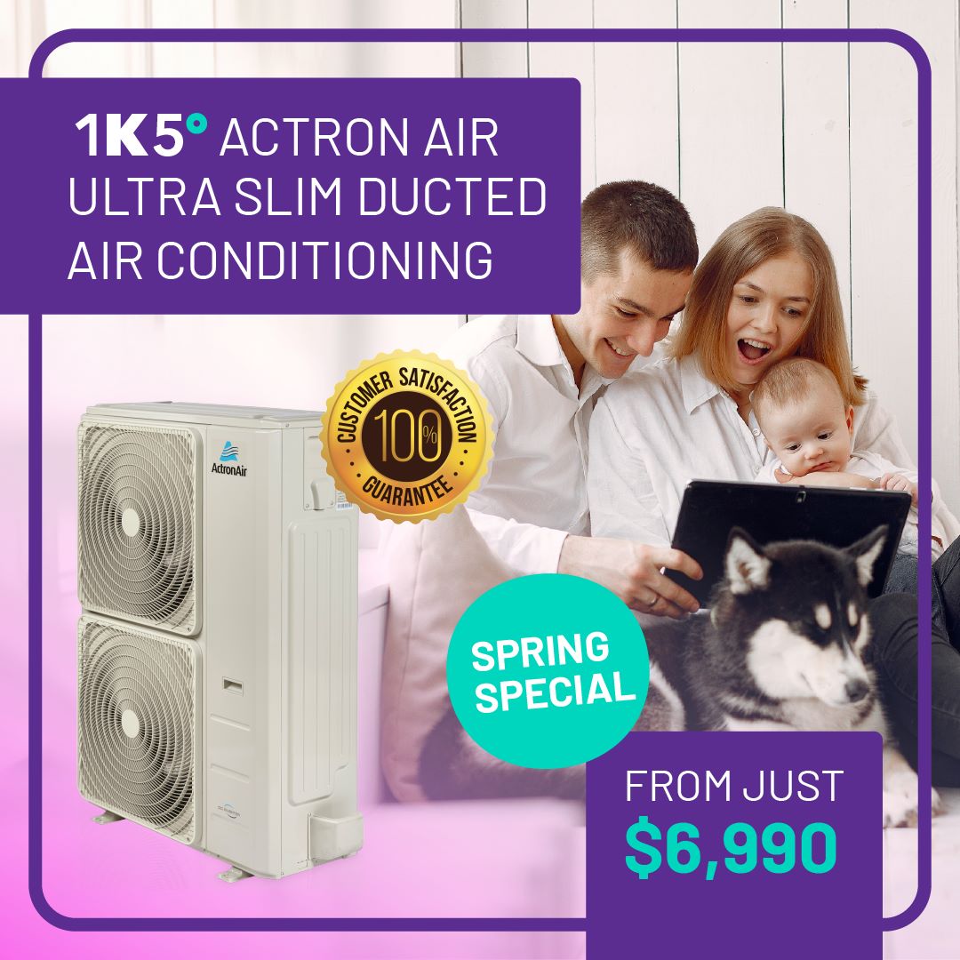 Actron Air UltraSlim Ducted Air Conditioning from $6,990*