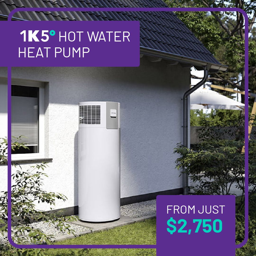 Hot water heat pump from $2750