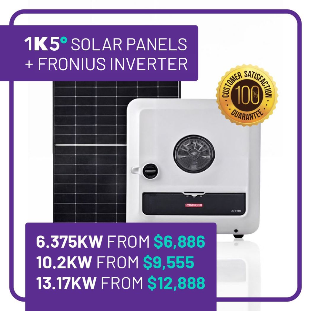 Solar Panels & Fronius Inverter Packages - 6.375kW 102kW 13.17kW